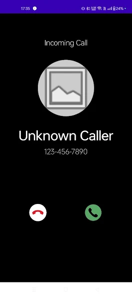 Realistic Incoming Call Screen
